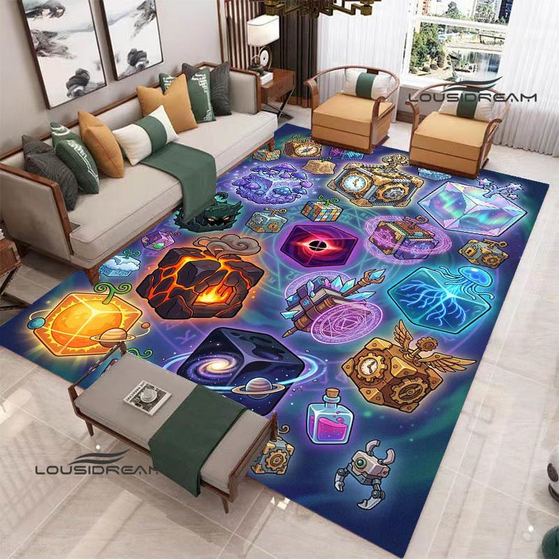 3D game B-blox fruits printed carpet Non-slip carpet outdoor carpets area rug Home bedroom decor rug for bedroom birthday gift