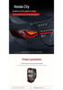 Compatible with 2020-2025 Honda City Dragon Scale Style LED Tail Light Assembly with Flowing Turn Signals.
