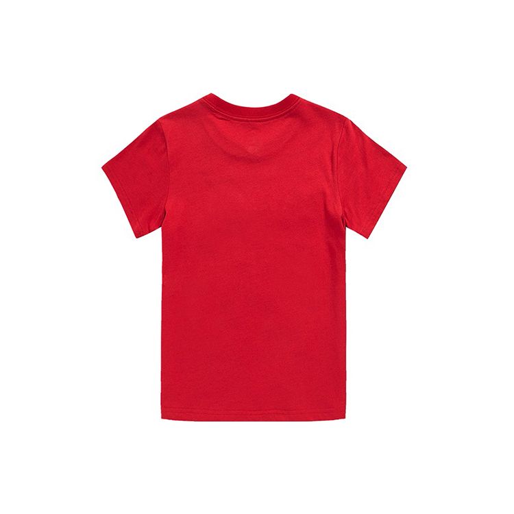 Jordan Letter Logo Print Knit Short Sleeve T-Shirt Kids Tops Jester-Red JD2032202GS-003