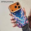 Phone Case: 2D Flat Lambskin Suitable for iPhone 18, 17, 16, 15, 14, 13 Pro Protective Case, Moon and Pink Rose, Christmas and Halloween Gifts