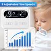 Electric Baby Nasal Aspirator Rechargeable Nose Cleaner with Built-In Music Comfortable Infant Booger Sucker