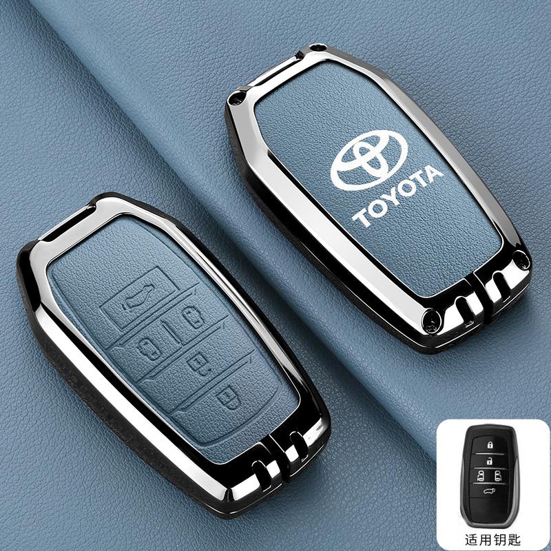 

Alloy Leather Car Smart Remote Key Case Cover Bag For Toyota Vellfire alphard 30 series 2015-2017 2018 2019 Keychain Accessories