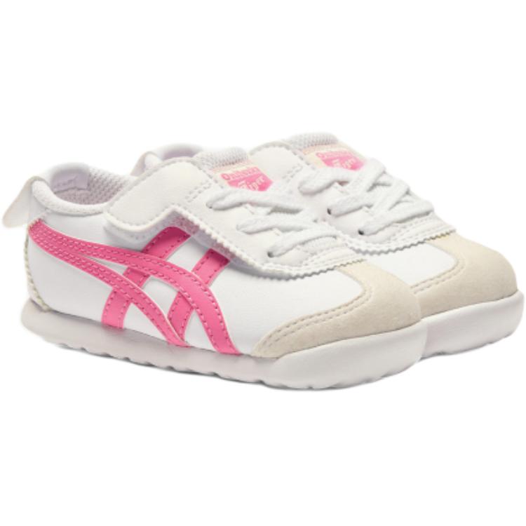 ONITSUKA TIGER Mexico 66 Kids Comfortable Versatile Fashion Low-Top Walking Shoes Baby Sneaker Pink White 1184A074-120
