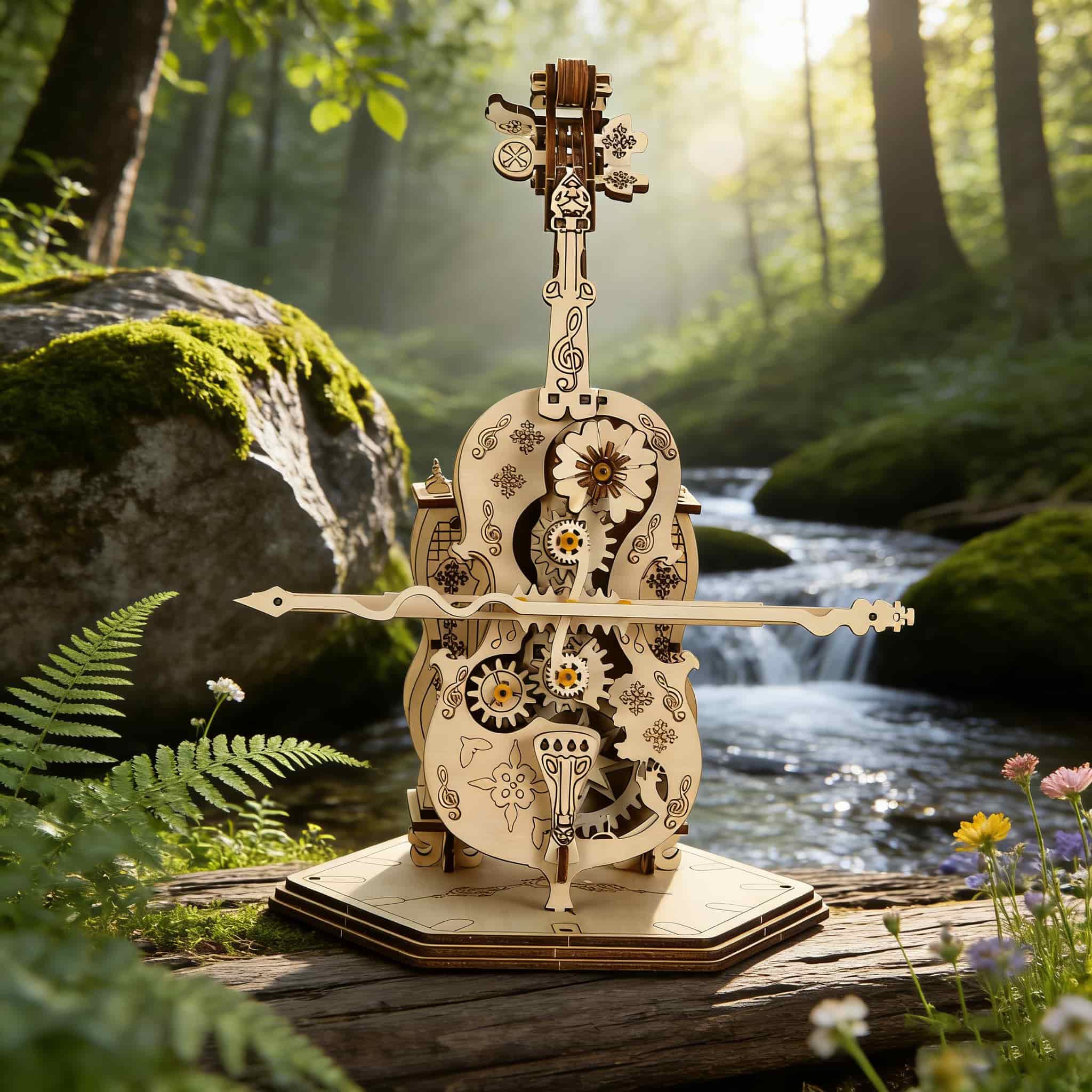 

Cello 3D Wooden Puzzle Model: The Ideal Holiday Present Ideal designed for Spooky Holiday Xmas plus Birthdays great for daily use белый