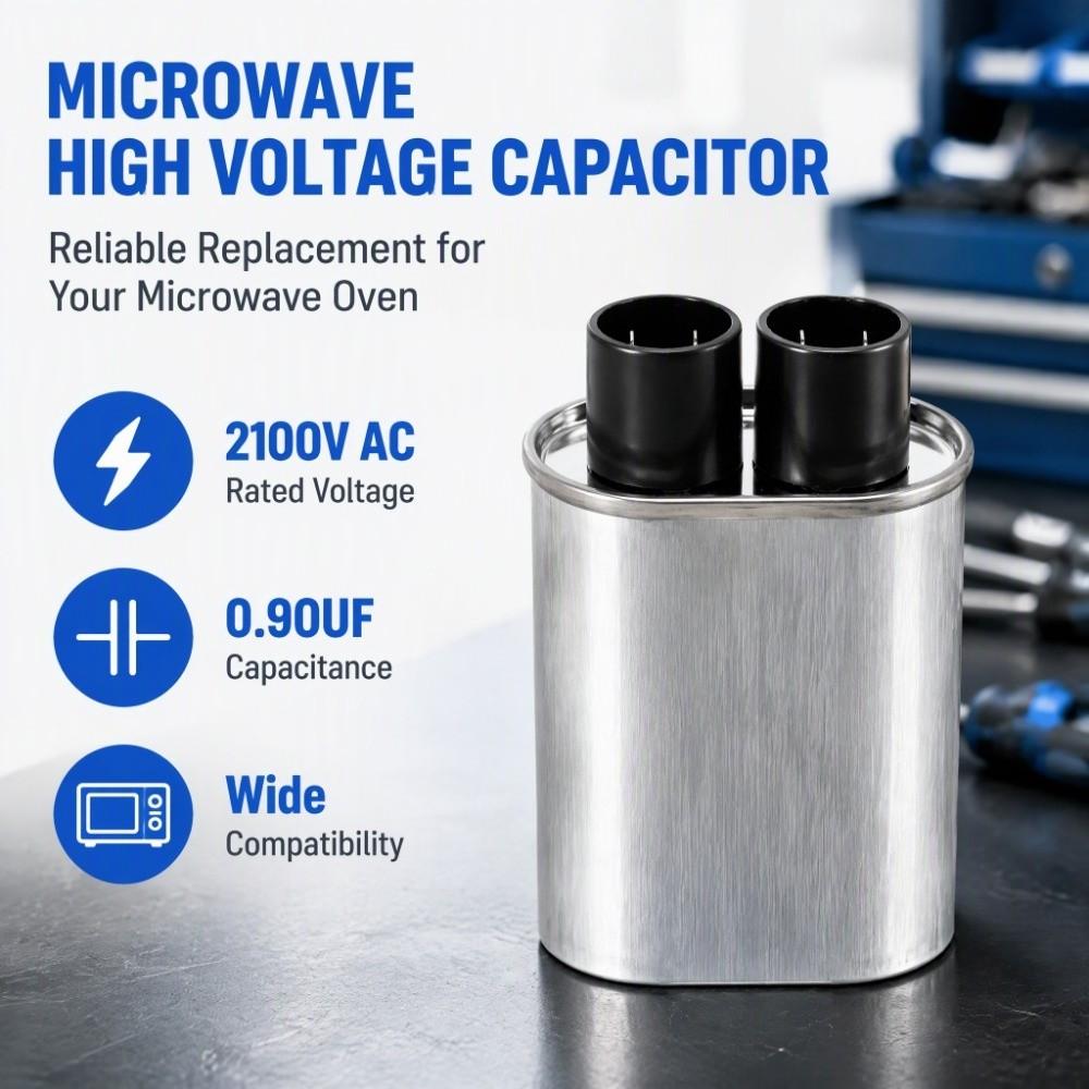 Stainless Steel High Voltage Capacitor Universal Step-up Capacitor for CH85 Home Appliance Repair