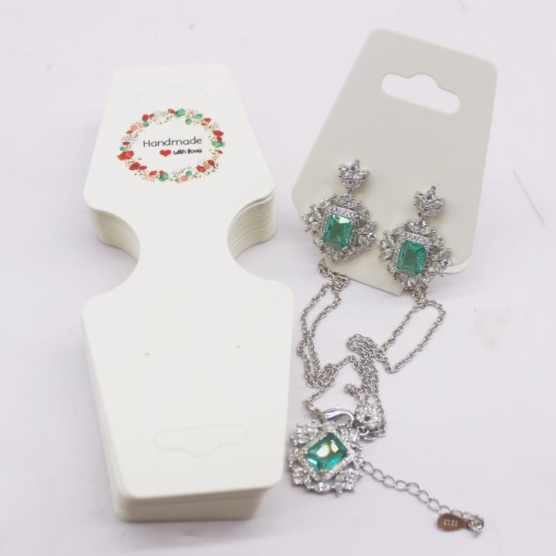 100pc/lot Multi Design Printed Jewelry Necklace Earring Set Card Flower and Bird Styles Hair Accessoreis Bracelet Dispaly Card
