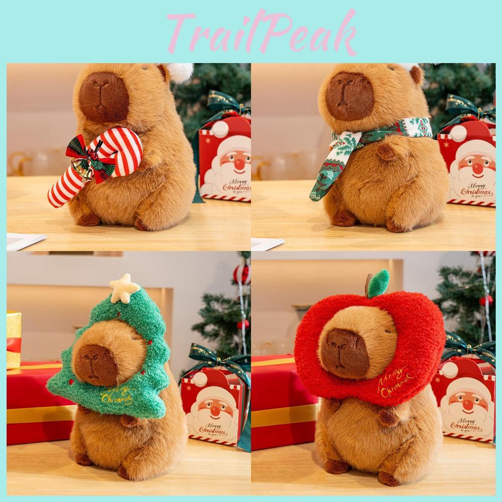 Adorable Christmas Series Capybara Plush Toy For Kids Featuring Soft Pp Cotton Filling And Cute Designs