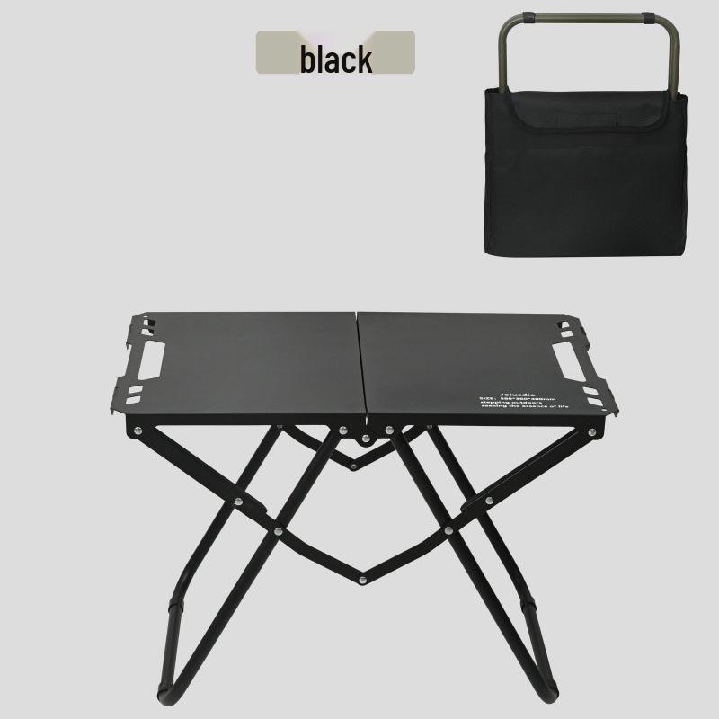 Lightweight Carbon Steel Folding Camping Table and Chair Set for Outdoor Use