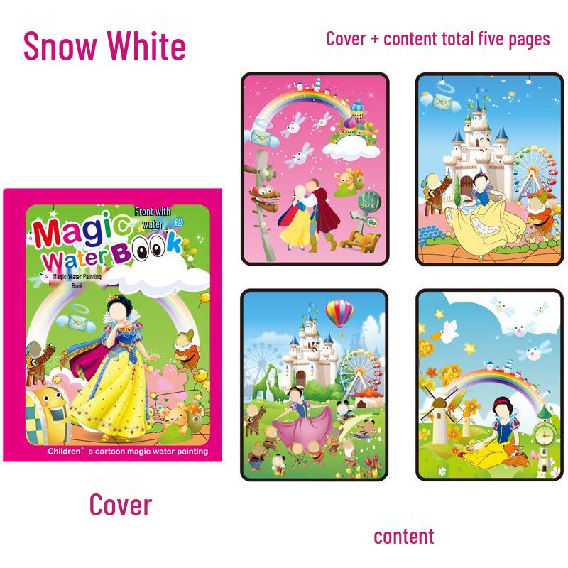 Children's Reusable Magic Water Painting Book: Educational Drawing & Coloring Set
