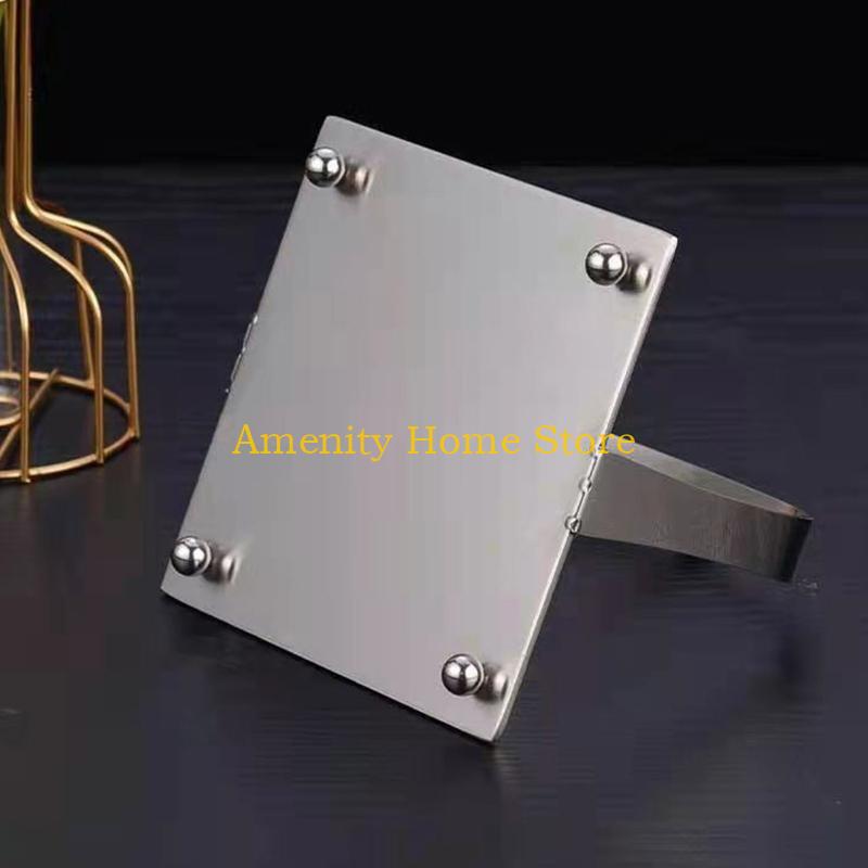 F26C Stainless Steel Napkin Holder Freestanding Paper Napkin Tissue Dispenser for Home Ktchen Countertop Dining Table Napkin