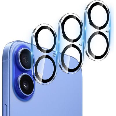 3PCS Tempered Glass Camera Lens Protector Cover for iPhone 16 Plus 15 Pro ,Max 14 13 Mini 12 11 9H Hardness Ultra HD Protection Flim Phone Accessories
