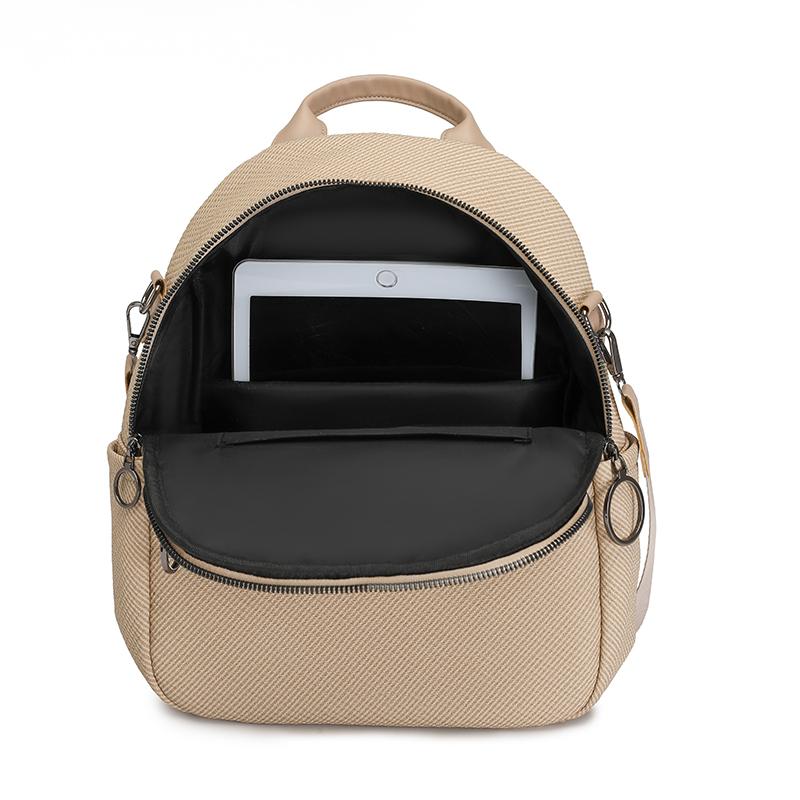 Solid Color Women's Multi-Function Backpack Large Capacity Commuter Travel Backpack