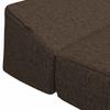 Foldable Sofa Bed Taupe 200 x 70 x 10 cm Fabric