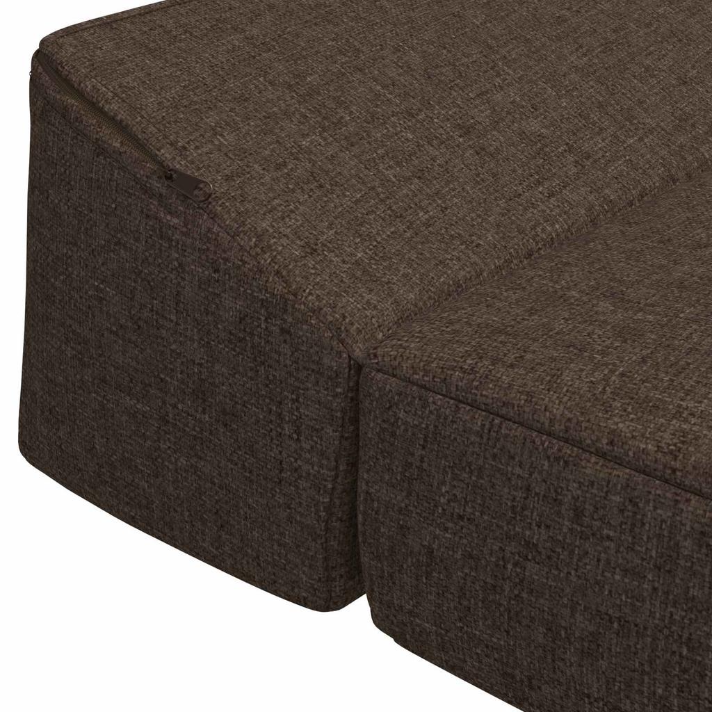 Foldable Sofa Bed Taupe 200 x 70 x 10 cm Fabric
