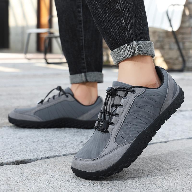 Men Barefoot Ground Feel Versatie Style Wide Airy Mesh Toe Box Minimal Heel Stack Lining Walking Shoe Footwear Sneakers