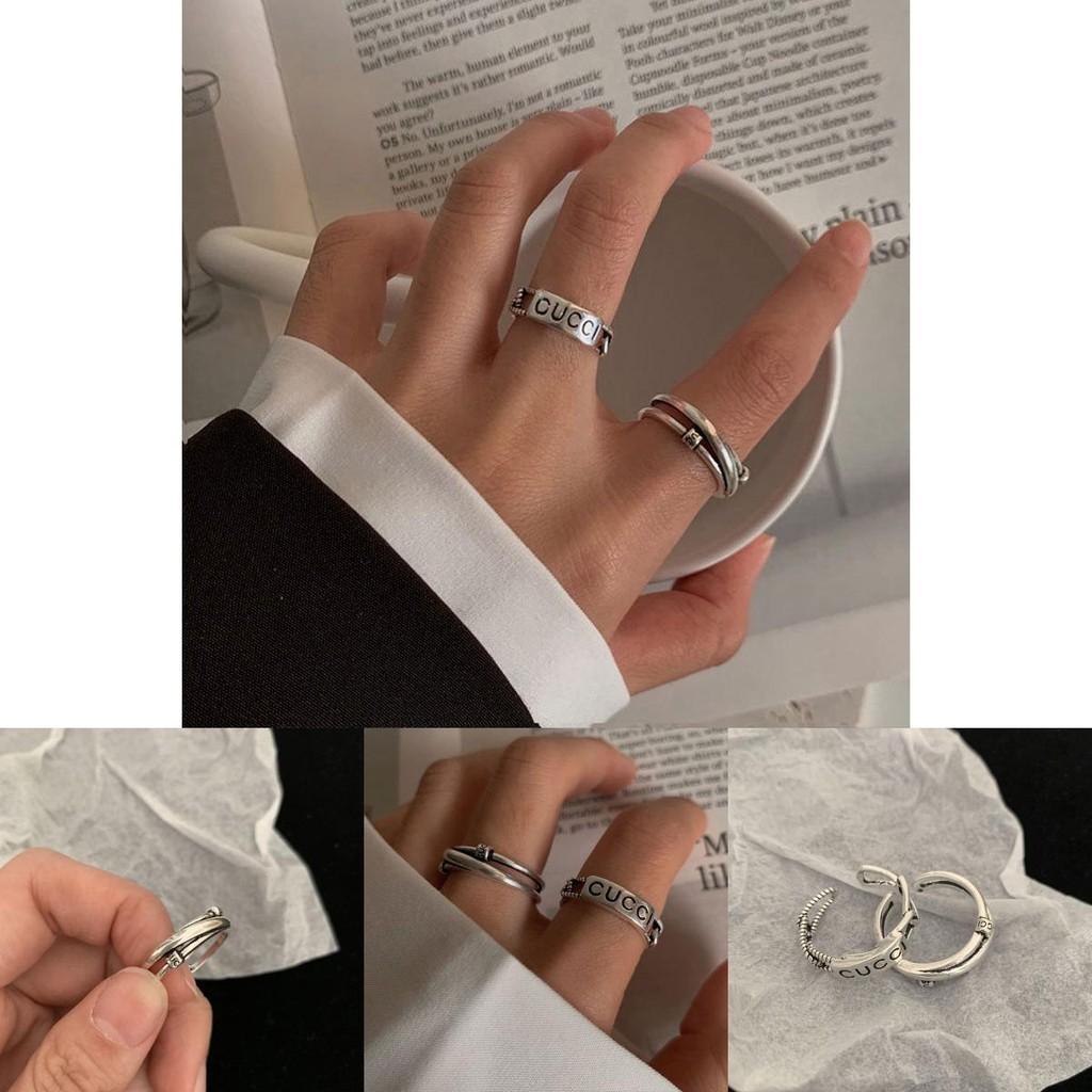 Vintage Inspired Adjustable Open Finger Ring For Women With Unique Geometric Design