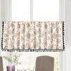 Yimanqiyun Blue Floral Window & Door Curtains, Coffee & Kitchen Washbasin Dustproof Cover