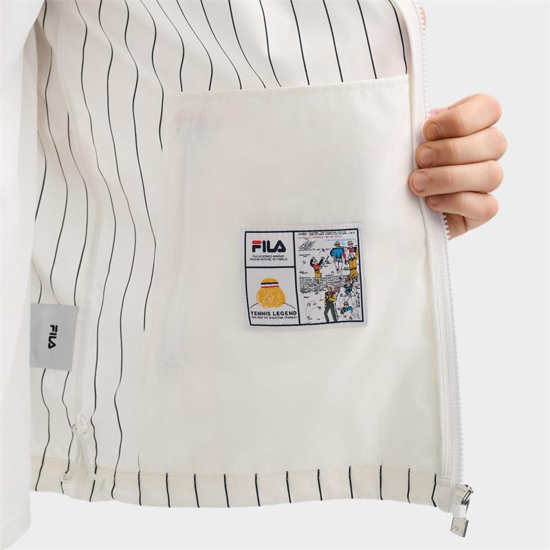 New FILA Jackets Men's Cloud White F11M437701FWT