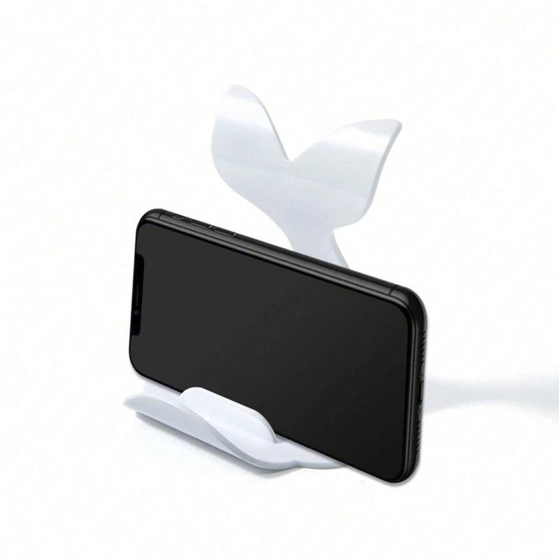 

White Whale Desktop Phone Holder - Office Desk Ornament for Lazy Viewing E2-1-205