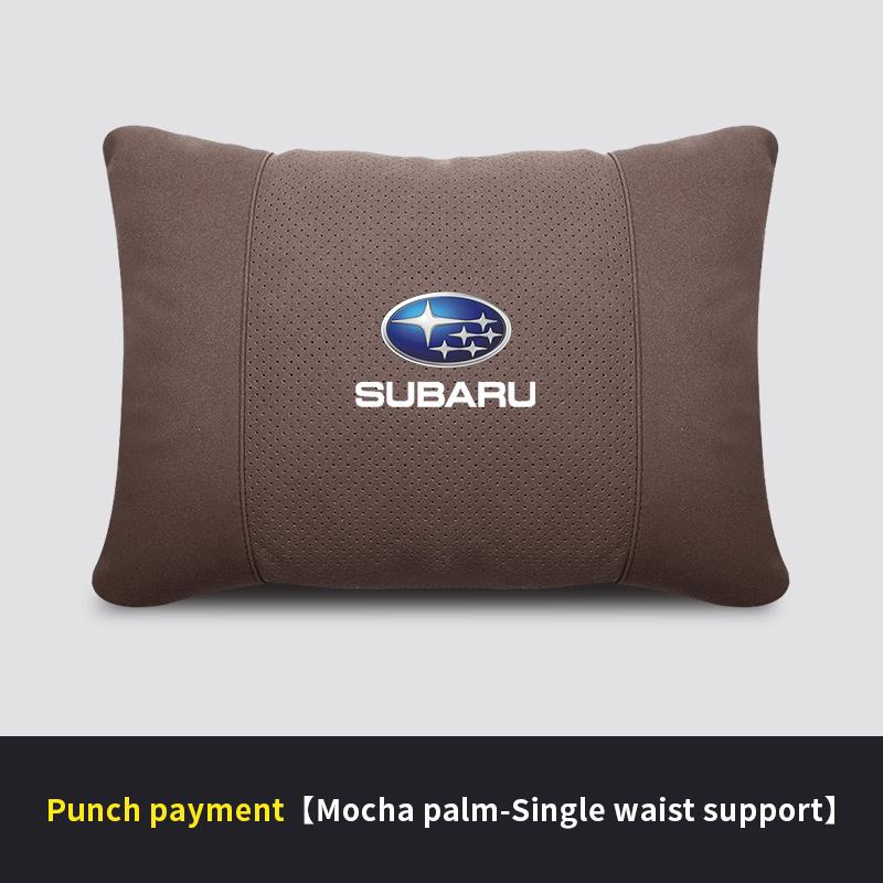 For Subaru STI Brz Ascent Forester Impreza Legacy Outback WRX XV Suede Car Headrest Neck Support Seat Lumbar Cushion Neck Pillow gio8