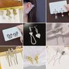 Irregular Liquid Metal Butterfly Flash Diamond Earrings, Asymmetrical Long Cold Wind Lava Water Drop Earrings