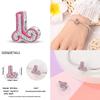 Authentic Pink Charm Bead Charms Bead Charms Copper 26 Letter Charm Bead Charms Compatible With Authentic Bracelets Do It Yourself Jewellery Making Wo