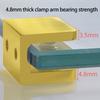 2pcs Adjustable Glass Shelf Clamps Sturdy Copper Holders For Wine Cabinet Shelves Secure Antislip Design