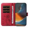 For Motorola Edge 50 Fusion 5G Leather Wallet Case with Strap Dandelion Imprint Phone Stand Cover