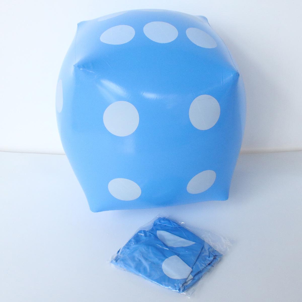 

Spot PVC Inflatable Dice - Children s Educational Party Game Free with label синий