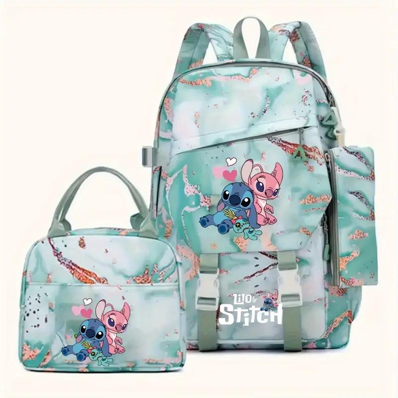 TS JYL laptop bag,Stitch Backpack Lightweight Large School Bag For Grade 1-6 Students