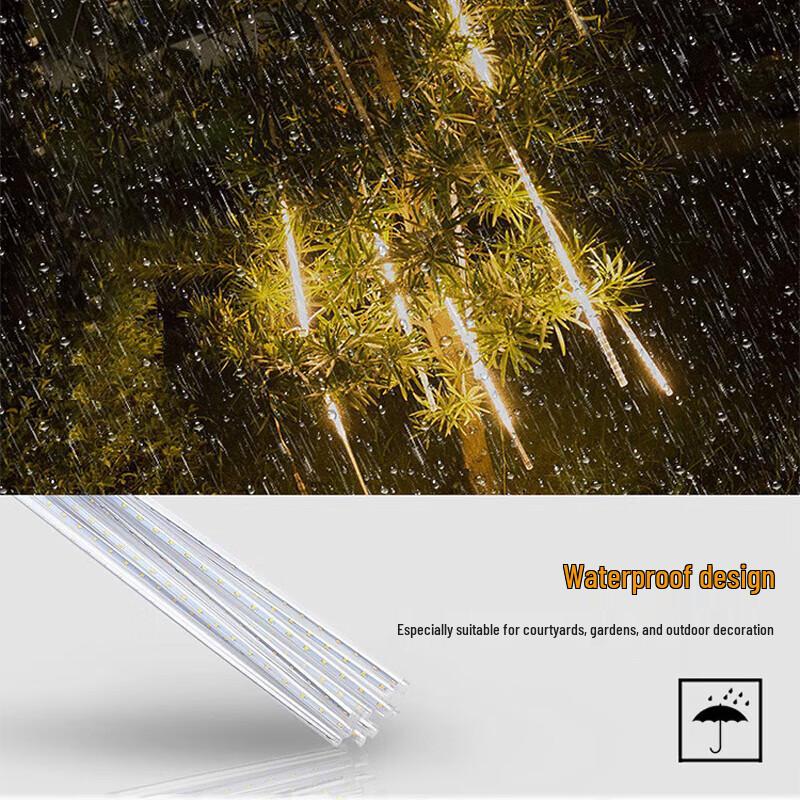 Waterproof LED Meteor Shower String Lights