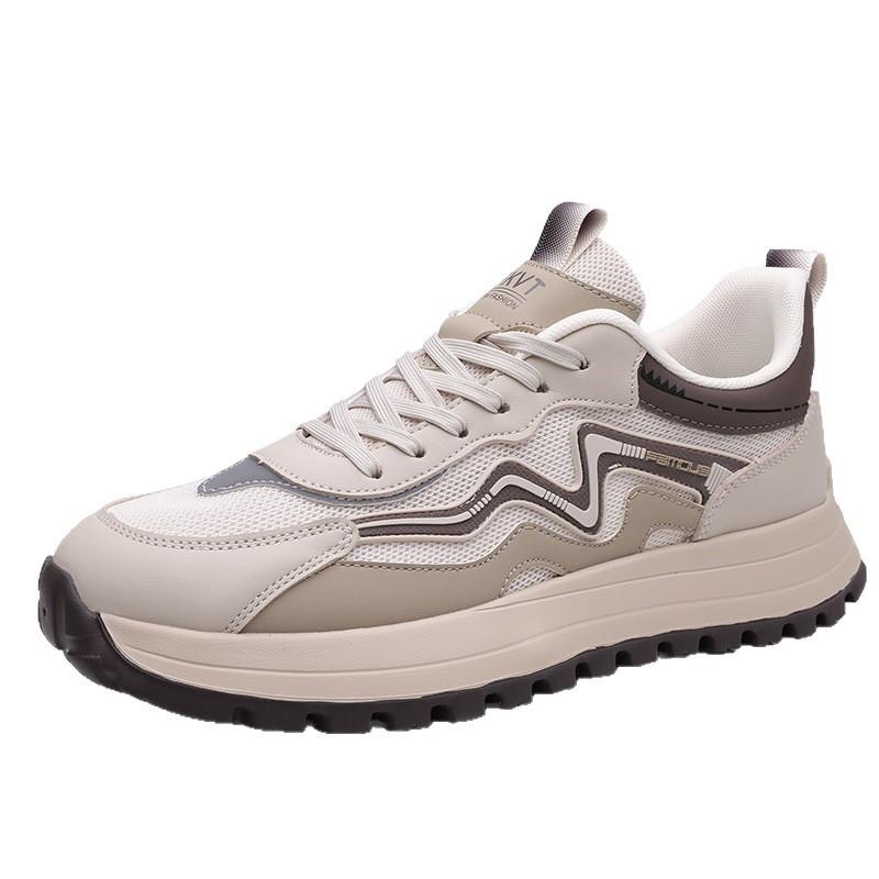 Men's shoes 2025 new summer trend British versatile platform mesh Forrest Gump shoes