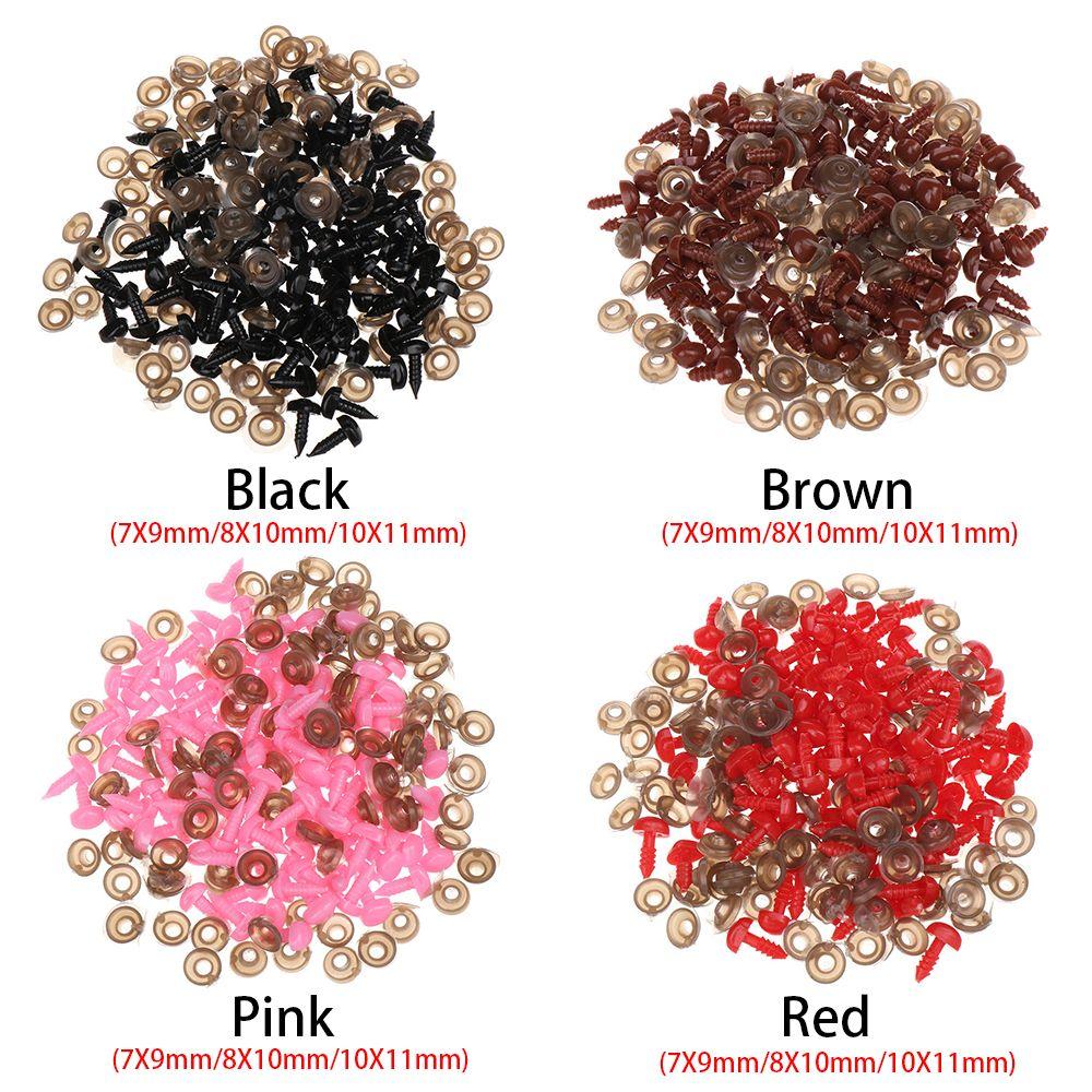 100 Stück Basteln Kunststoff Dreieck Nasen Für Puppen Spielzeug Für Bär Knöpfe Spielzeug DIY Sicherheitsnasen Zubehör