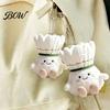 Soft Backpack Accessory Badminton Plush Keychain, Cute Shuttlecock Stuffed Toy for Bag Car Portable Keyring Pendant Decor, Mini Pendant, Creative Gift