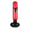 Inflatable Kids Punching Bag with Foot Pump and Gloves for Family Fun Indoor Outdoor Punch Bag for Kids Red and Black 1