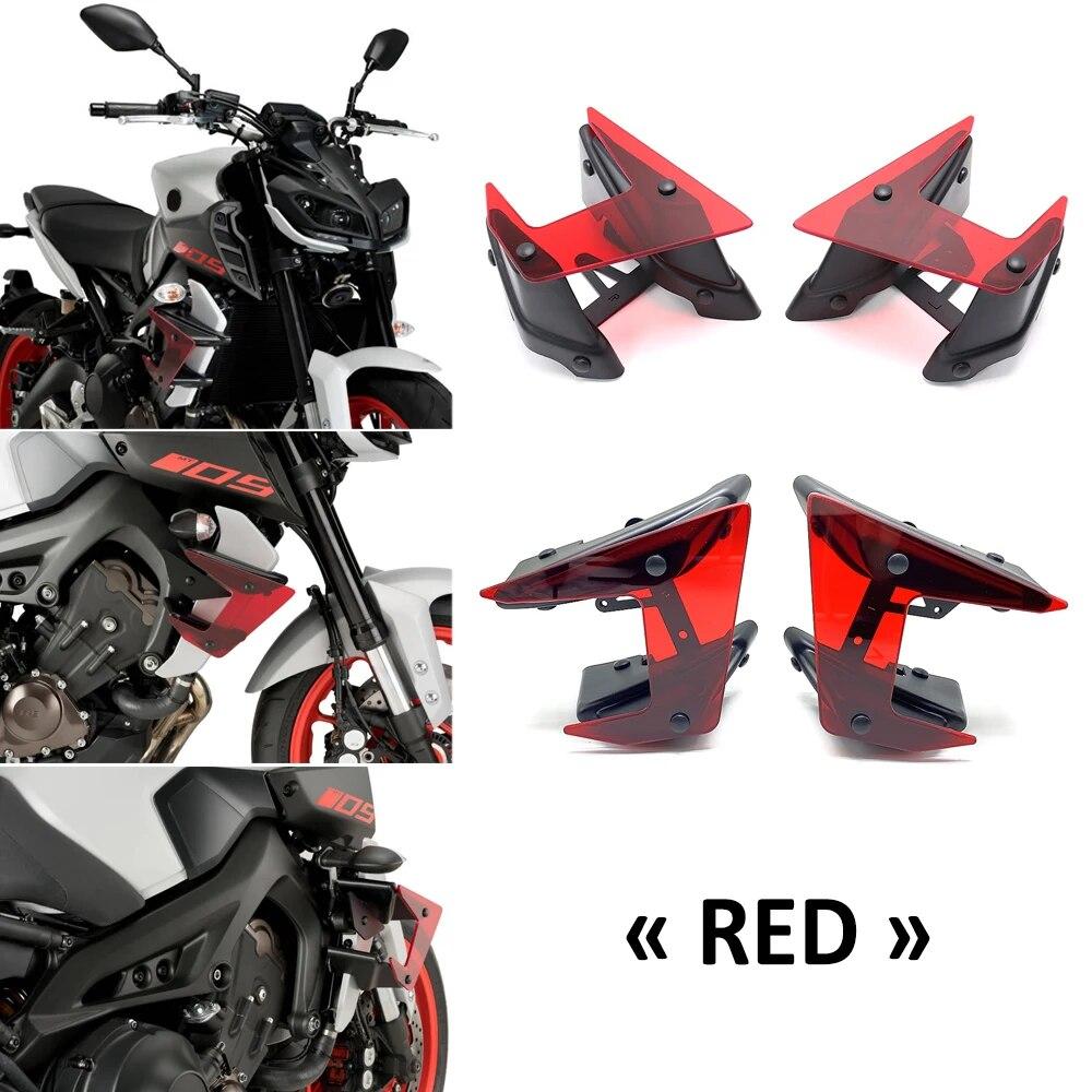 MT-09 2017- Motorcycle Parts Side Downforce Naked Spoilers Fixed Winglet Fairing Wings For Yamaha MT09 MT 09 SP 2018