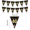 30 /40/ 50 /60 Year Happy Birthday Banner Adult Birthday Anniversary Backdrop Decoration for Birthday Party Background