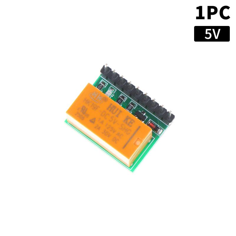 1/2/3Pcs Mini 1 Channel DC 5V DPDT Relay Module Double Pole Double Throw Switch Module HK19F PCB