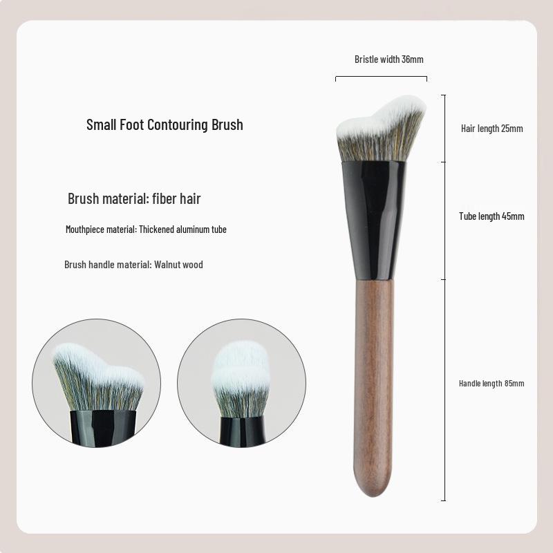 Phoenix Hall Bamboo Makeup Brush Set - Includes Small & Large Animal Hair Eyeshadow Brushes, Snow Fox Hair for Blending Detail.