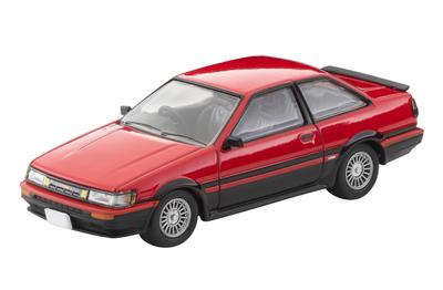 TOMYTEC Tomica Limited Vintage Neo Maßstab Toyota Corolla Levin 1985 Fertigmodell 1/64 LV-N304a 2-Türer GT-APEX Rot/Schwarz