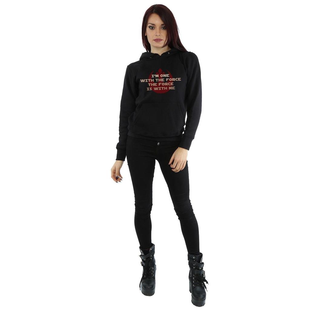 STAR WARS Damen/Damen Rogue One IÂ'm One With The Force Roter Kapuzenpullover