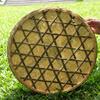 Large Round Bamboo Sieve: Decorative Winnowing Basket for Rice, Drying, and More