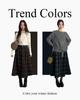 Vintage Woolen Plaid Academy Skirt - High Waist, Slimming Mid-Length Design for Casual Wear