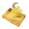 Eid Mubarak Dessert Tray Ramadan Moon Star Plate Tray Islamic Muslim Festival