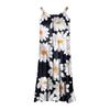 Lässiges Boho-Strandkleid für Damen mit Blumendruck, ärmellos, süß, fließendes Tank-Kleid