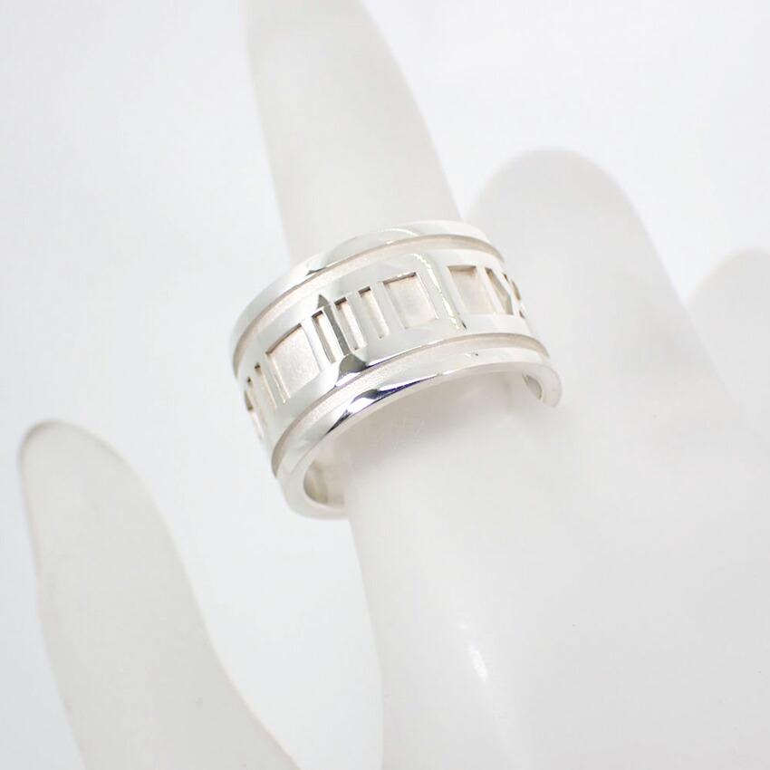 [Used] TIFFANY 925 Atlas Wide Ring, Size 14.5, J44-3