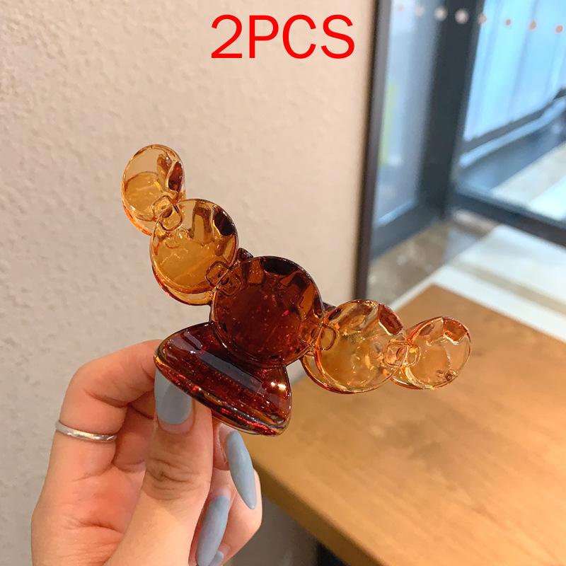 (87 Styles) 2pcs/ Set New Large Jelly Color Hair Clip Acrylic Hair Claw Shark Clamp For Women Girls Fashion Summer Updo Headwear Hair Accessories