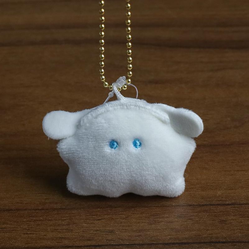 Sanrios Cute Halloween Ghost My Melody Hello Kitty Cinnamoroll Plush Keychain PomPomPurin Mini Bag Accessories Birthday Gift