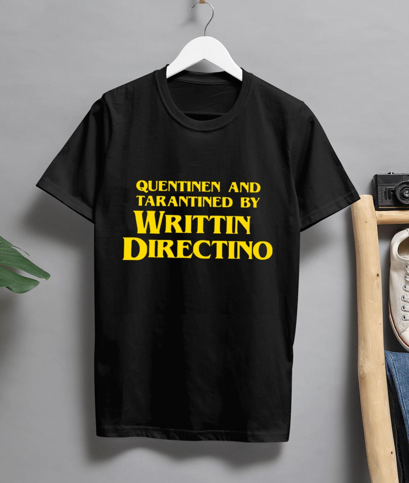 Quentin Tarantino Quentinen & Tarantined By Writtin Directino Fun Movie T-Shirt S