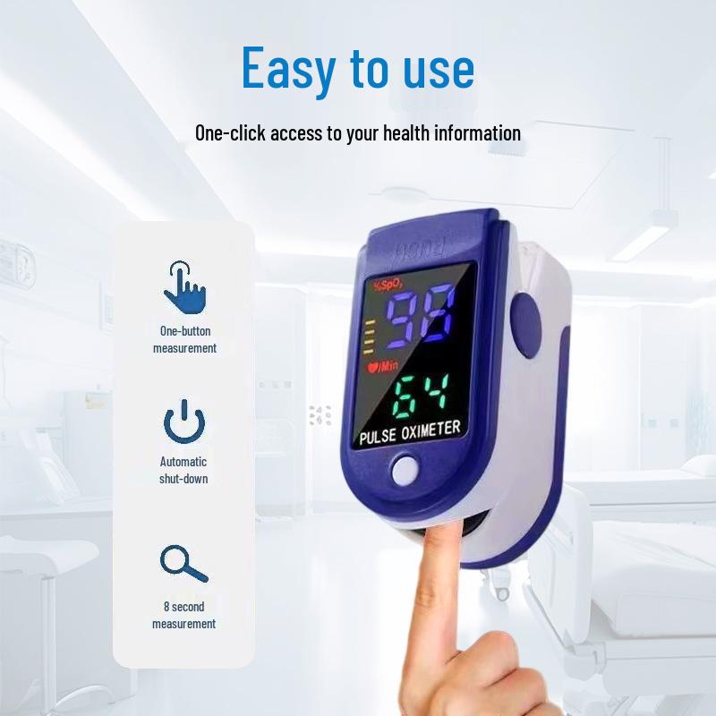Cross-Border Finger Clip Pulse Oximeter: TFT Display, Blood Oxygen Saturation, Heart Rate Monitor.